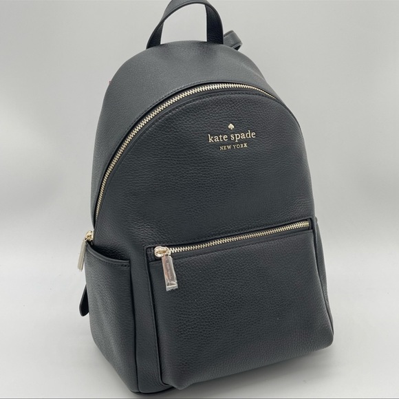 Kate Spade Leila Medium Dome Backpack Leather Black - Picture 3 of 12